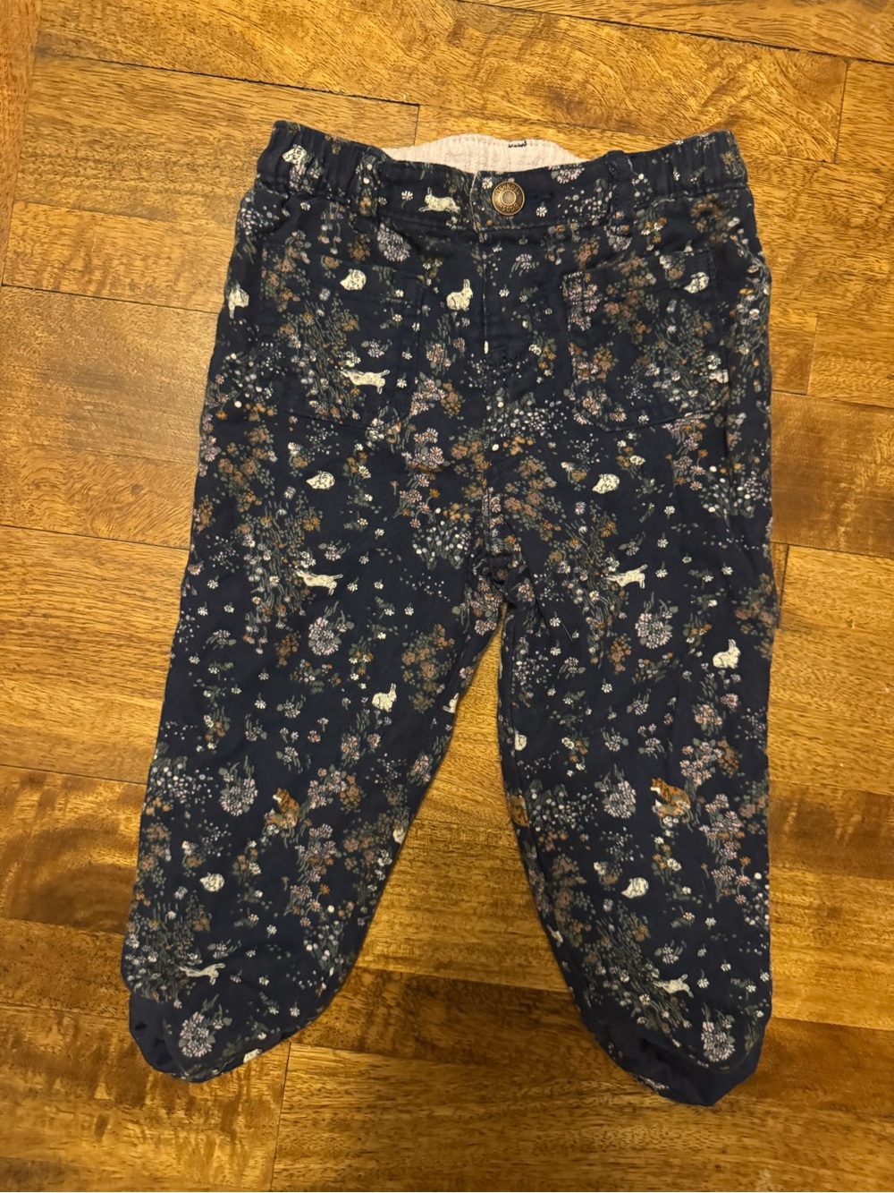 OshKosh B'gosh Navy Floral Print Kids Jeans